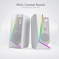 Caixa de Som Gamer Redragon Anvil RGB Branco (GS520W): Imersão Sonora e Estilo Único - imagem 4