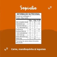 Papinha Kit 3 Unidades Sopinha Carne, Mandioquinha e Legumes 240g - Refeição Natural e Saudável para Bebês - imagem 3