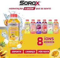Sorox Frutas Amarelas Bebida Hidratante Zero Açúcar com 8 Íons e Zinco para Imunidade, Baixa Caloria, Eletrolitos para Hidratação e Energia, Refrescante e Nutritiva 550ml - imagem 3