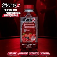 Sorox Frutas Vermelhas Bebida Hidratante Zero Açúcar com 8 Íons e Zinco para Imunidade, Baixa Caloria, Eletrolitos para Hidratação e Energia, Refrescante e Nutritiva 550ml - imagem 3