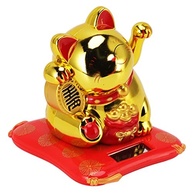 Gato da Sorte Solar: Ornamento Encantador com Sensor de Luz para Carro e Casa - imagem 4