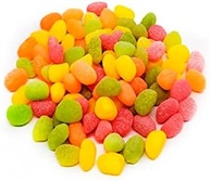 Bala de Goma Confeitada Deliket Jelly Beans Frutas Sortidas Ácidas 700g - Dori - imagem 2