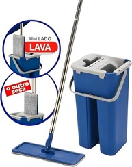 Rodo Flat Mop com Balde Lava e Seca – Sistema Prático + 2 Refis (Cores Sortidas) - imagem 4