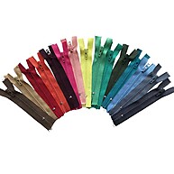 Zíper 18cm Sortido: Kit 10 Unidades para Artesanato e Costura - imagem 2