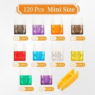 Kit 120 Mini Fusíveis Automotivos Sortidos - Proteção Essencial para Seu Veículo - imagem 3