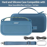 Capa Protetora Bose SoundLink Flex 2ª Geração: Rígida, Silicone, Mosquetão e Alça Azul - imagem 3
