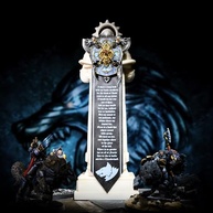 Starforged Emblema Warhammer 40K Space Wolves Honor Of Great Wolves Seal Badge - imagem 3