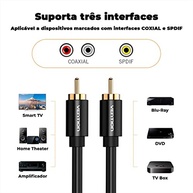 Cabo Coaxial RCA Áudio/Vídeo Digital SPDIF 1,5m Vention - Conexão Premium - imagem 5