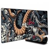 Mousepad Gamer Extra Grande 90x40cm Speed Profissional Dragão Azul | Antiderrapante Premium - imagem 2
