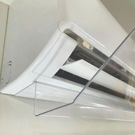 Defletor de Ar Condicionado Split em Acrílico Transparente - 100cm - Fixação Dupla Face - imagem 4