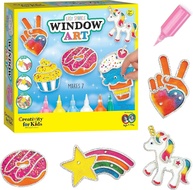 Faber-Castell Rainbow Sprinkles Easy Sparkle Window Art - Brincar e Criar com Cor e Brilho - imagem 1