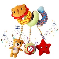 Brinquedo de Pelúcia Espiral Dutyrow para Carrinho e Bebê com Música e Squeaker - imagem 2