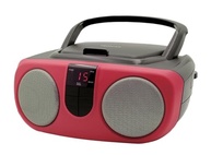 Sylvania SRCD243M-RED Boombox CD Portátil Vermelho com Rádio AM/FM - imagem 3