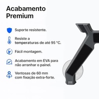 Suporte Starlink Mini de Ventosa para Vidro Automotivo | Ajuste de Ângulo | PETG e EVA Antiderrapante - imagem 4