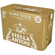 Stella Artois Pure Gold: 8 Latas Refrescantes 350ml - imagem 1