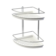 Porta Shampoo Duplo de Canto Branco Stolf – Organize seu Banheiro com Estilo e Praticidade - imagem 1