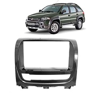 Moldura Fiamon 2 Din 7" Grafite Escuro Brilhante para Fiat Strada, Palio, Siena (2013-2019) - imagem 2