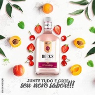 Rocks Gin Rocks Stramberry 995 Ml Sabor 1L - imagem 2