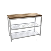 Banco Sapateira Strassis Design SD-5001-69 em Madeira e Metal Preto - Organização e Estilo para seu Espaço - imagem 5