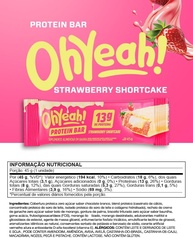 3VS Nutrition Barra de Proteína 45g Oh Yeah Sabor Strawberry ShortCake - Caixa C/ 12 - imagem 2