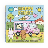 Sunny Vibes: Happy Street - Livro de Colorir para Adultos e Crianças | Alegria e Fofura - imagem 4
