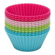 Jogo de Formas para Muffins Redondo 12 Peças - Silicone Alimentar Antiaderente Mimo Style - imagem 1