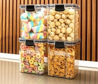 Kit 4 Potes Herméticos 1L - Organize sua Cozinha com Estilo e Praticidade - imagem 3