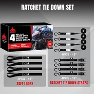Kit 4 Tiras de Amarração com Catraca 680kg - Segurança Máxima para Sua Carga! - imagem 5