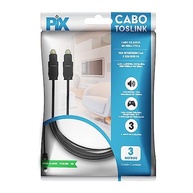 Cabo Óptico Toslink PIX 3 Metros: Som Digital de Alta Fidelidade para Sua Casa - imagem 4