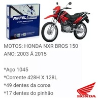 Kit Relação Riffel Original: Potência e Durabilidade para sua NXR Bros 150 (2004-2015) - imagem 2
