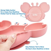 Prato Infantil Qshare com Sucção Forte - Silicone Seguro e Divertido para Refeições sem Bagunça - imagem 5