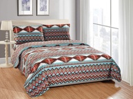 Conjunto de Lençóis Sudoeste Nativo Americano Tribal - 4 Peças California King - imagem 1