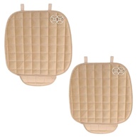 Kit 2 Capas de Banco Automotivo Acolchoado Suede Bege com Porta Objetos - Conforto e Proteção - imagem 1