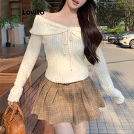 Suéter Feminino Casual com Laço Lovito - imagem 1