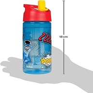 Garrafa Super-Heróis Azul Buba - Canudo Retrátil e Livre de BPA - imagem 4