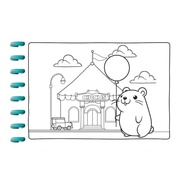 Cute & Comfy Super Special Edição 11: Capivaras e Animais - Caderno de Colorir Encadernado em Disco - imagem 4
