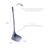 Pá de Lixo com Cabo Longo 81cm - Super Resistente e Ergonômica (Cinza) - imagem 3