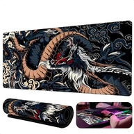 Mouse Pad Gamer Extra Grande 90cm - Dragão Azul Premium | Superfície Ultralisa e Base Antiderrapante - imagem 2