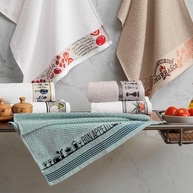 Pano de Prato Jacquard Cinza Karsten Tempero Mineral 46x65 cm - Absorção Superior e Design Elegante - imagem 3