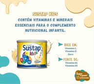 SUSTAP Kids Baunilha 380g - Suplemento Nutritivo para Crianças - 4 Unidades - imagem 4