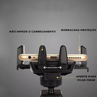 Suporte Veicular Universal GPS Smartphone com Trava Automática Anti Queda - Waze Uber PREMIUM - imagem 5