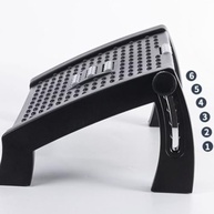 Apoio para Pés Ergonômico NR 17 com Massagem – Suporte Ajustável para Escritório e Home Office - imagem 5