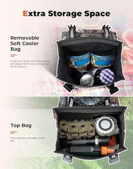 KEMIMOTO Bolsa de Para-choque ATV: Armazenamento Impermeável Expandido com Suporte para Bebidas - imagem 4
