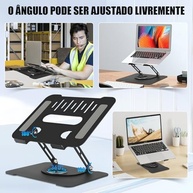 Suporte Ergonômico Articulado para Notebook com Ajuste de Altura e Inclinação - imagem 4