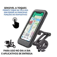 Suporte Celular Moto Bike Guidão Prova D'água Universal Impermeável Antiqueda - imagem 4