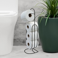 Suporte Papel Higiênico Preto: Elegância e Praticidade - imagem 1