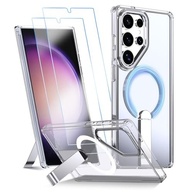 Capa Samsung Galaxy S25 Ultra MagSafe Transparente com Suporte Ajustável e Protetor de Tela - imagem 2