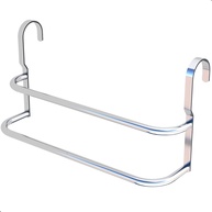 Suporte Duplo Porta Toalhas Toalheiro para Box 60cm - Metal Cromo Turin com Acabamento Alto Brilho - imagem 1