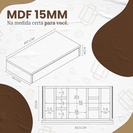 Gaveta Suspensa para Penteadeira com Divisória em MDF Resistente 15mm Branco – Organize seu Espaço com Estilo - imagem 3