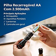 Pilha AA Recarregável Philips: Economia e Sustentabilidade - imagem 2